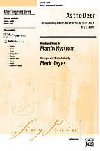 As the Deer SATB choral sheet music cover